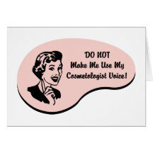 Voix de Cosmetologist Carte De Vœux