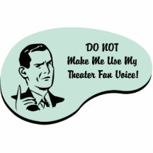 Voix de fan de théâtre photo en découpe