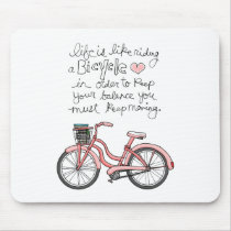 vol25 life is like riding a bicycle mousepad