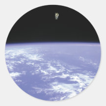 Vol libre de McCandless d'astronaute avec Jetpack Autocollants