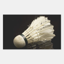 Volant de badminton stickers rectangulaires