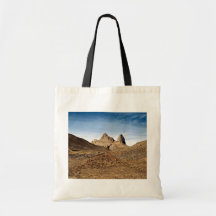 Volcanic plugs showing fluting, Algeria Desert Canvas Bags