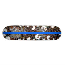 "Volcano Blues" Skate Board