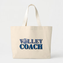 Volley Coach Tote Bags