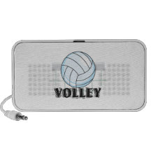 volley volleyball graphic and text iPhone speaker