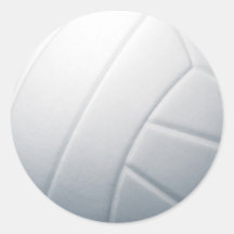 volleyball autocollant rond