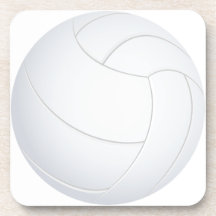 volleyball beverage coaster