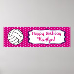 Volleyball Birthday Poster