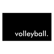volleyball. business card template