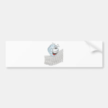 Volleyball Cartoon Bumper Stickers