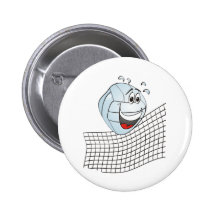 Volleyball Cartoon Pins