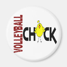 Volleyball Chick 1 Magnets