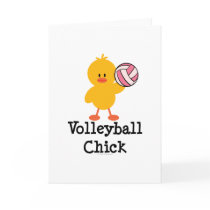 Volleyball Chick Greeting Card