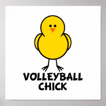 Volleyball Chick Posters