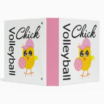 Volleyball Chick Vinyl Binders
