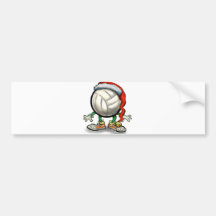 Volleyball Christmas Bumper Stickers