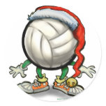 Volleyball Christmas stickers