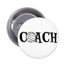 Volleyball Coach Button