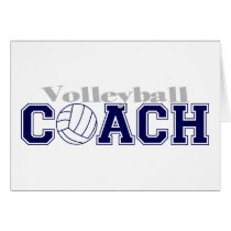 Volleyball Coach Greeting Cards