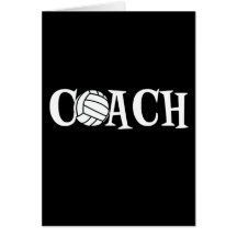 Volleyball Coach Greeting Card