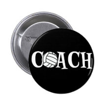 Volleyball Coach Pins