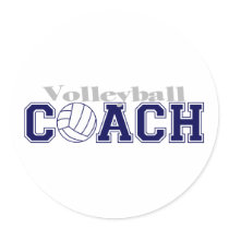 Volleyball Coach Stickers