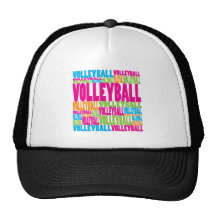 Volleyball coloré casquette