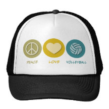 Volleyball d'amour de paix casquette
