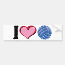 Volleyball du coeur I Autocollant Pour Voiture