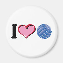 Volleyball du coeur I Magnets