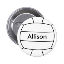 Volleyball Flair Button