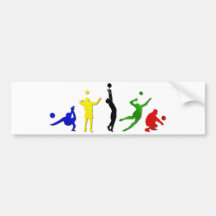 volleyball games bumper sticker