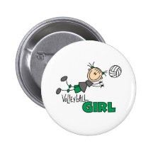 Volleyball Girl Pin