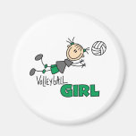 Volleyball Girl Refrigerator Magnets