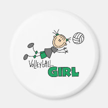 Volleyball Girl Refrigerator Magnets