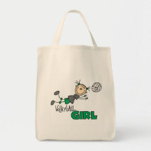 Volleyball Girl Tote Bag
