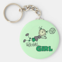 Volleyball Girl Tshirts and Gifts Key Chains