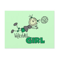 Volleyball Girl Tshirts and Gifts Post Cards