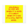 volleyball joke postcard