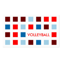 VOLLEYBALL (mod squares) Business Card