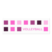 VOLLEYBALL (mod squares) Business Cards