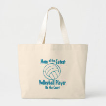 Volleyball Mom Canvas Bags
