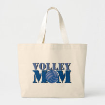 Volleyball mom tote bag