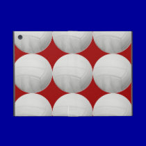 Volleyball Pattern on Red powis icase