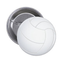 volleyball pinback button