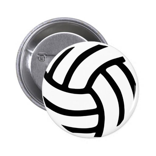 Volleyball Pinback Button