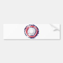 Volleyball Red Blue And White 1 Bumper Sticker