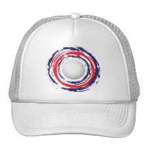 Volleyball Red Blue And White 1 Mesh Hats