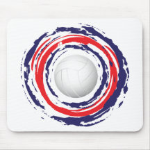 Volleyball Red Blue And White 1 Mousepad