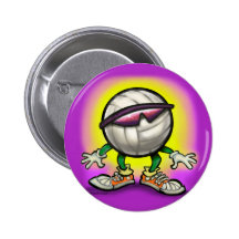 Volleyball Shades Pin
